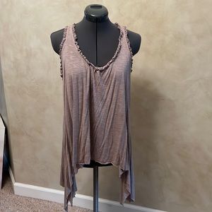 Tammy Mars - Taupe Flowy Tunic Tank